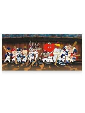 3000 Hit Club Looney Tunes / MLB Baseball Hand-Painted Prototype Cel Bugs Bunny